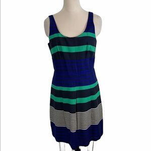 Ann Taylor Loft Stripe Sleeveless Dress 6 NWT